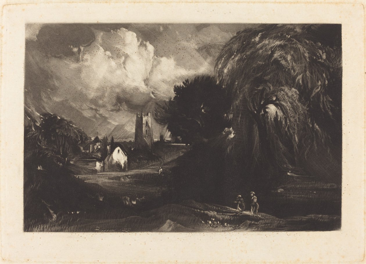 Stoke-by-Nayland autorstwa David Lucas after John Constable