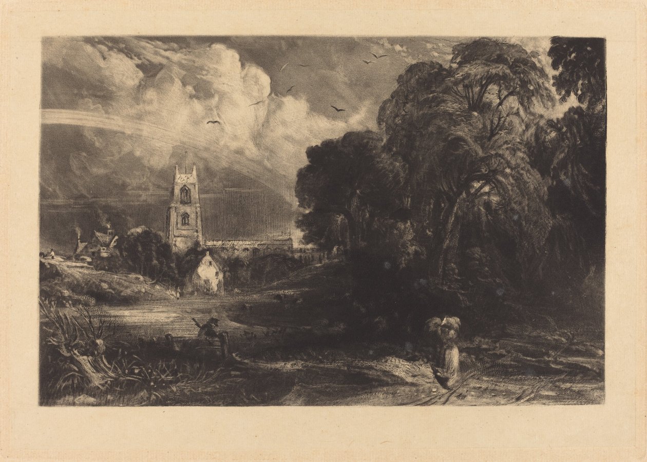Stoke-by-Nayland autorstwa David Lucas after John Constable