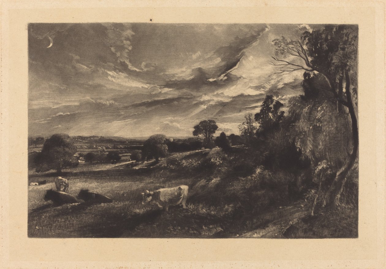 Letni wieczór autorstwa David Lucas after John Constable