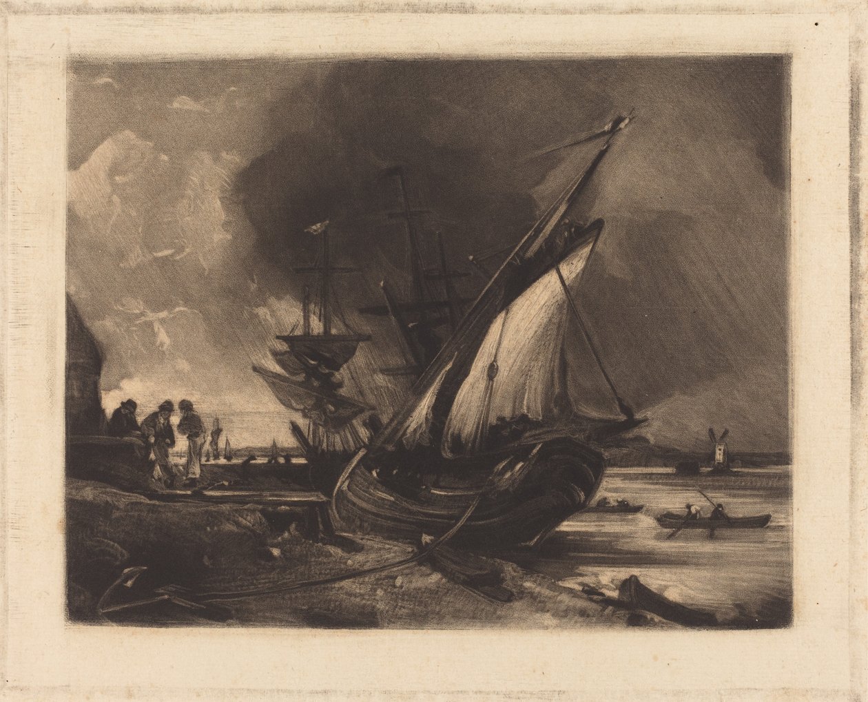 Widok na Orwell autorstwa David Lucas after John Constable