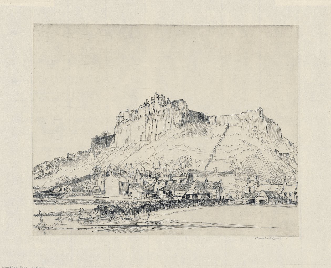 Zamek Stirling autorstwa David Muirhead Bone