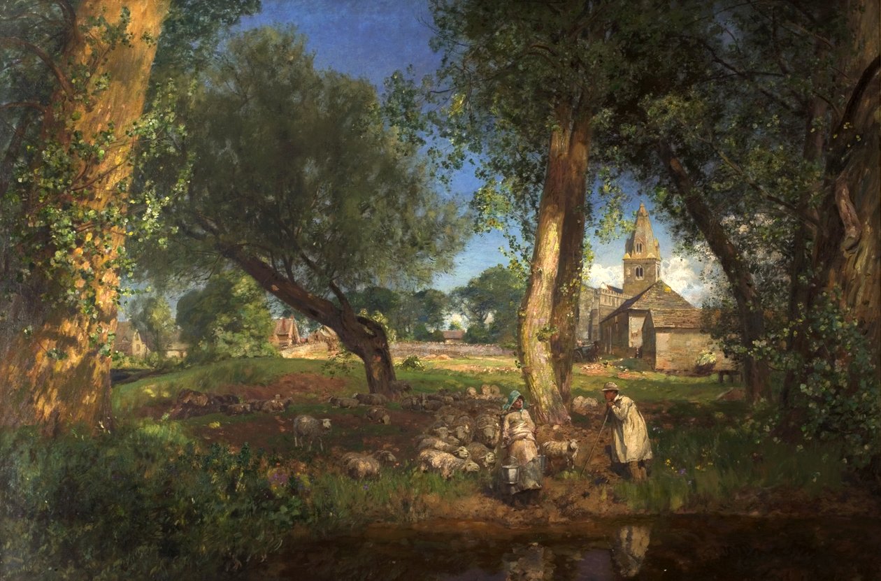 Stodoły dziesięciny, 1905 autorstwa David Murray