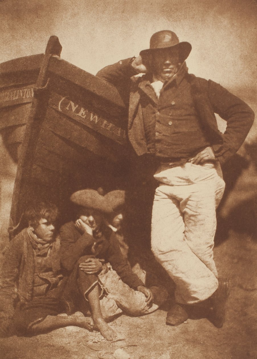 James Linton i trzej chłopcy, Newhaven autorstwa David Octavius Hill