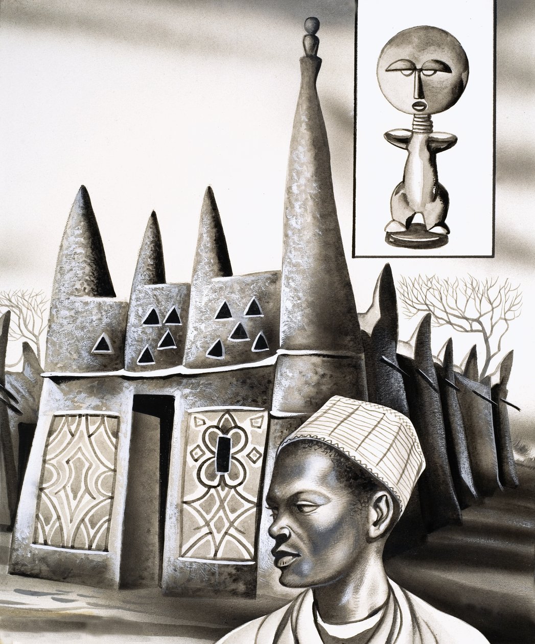 Prymitywne domy: Pinnacles of Plaster autorstwa David Pratt