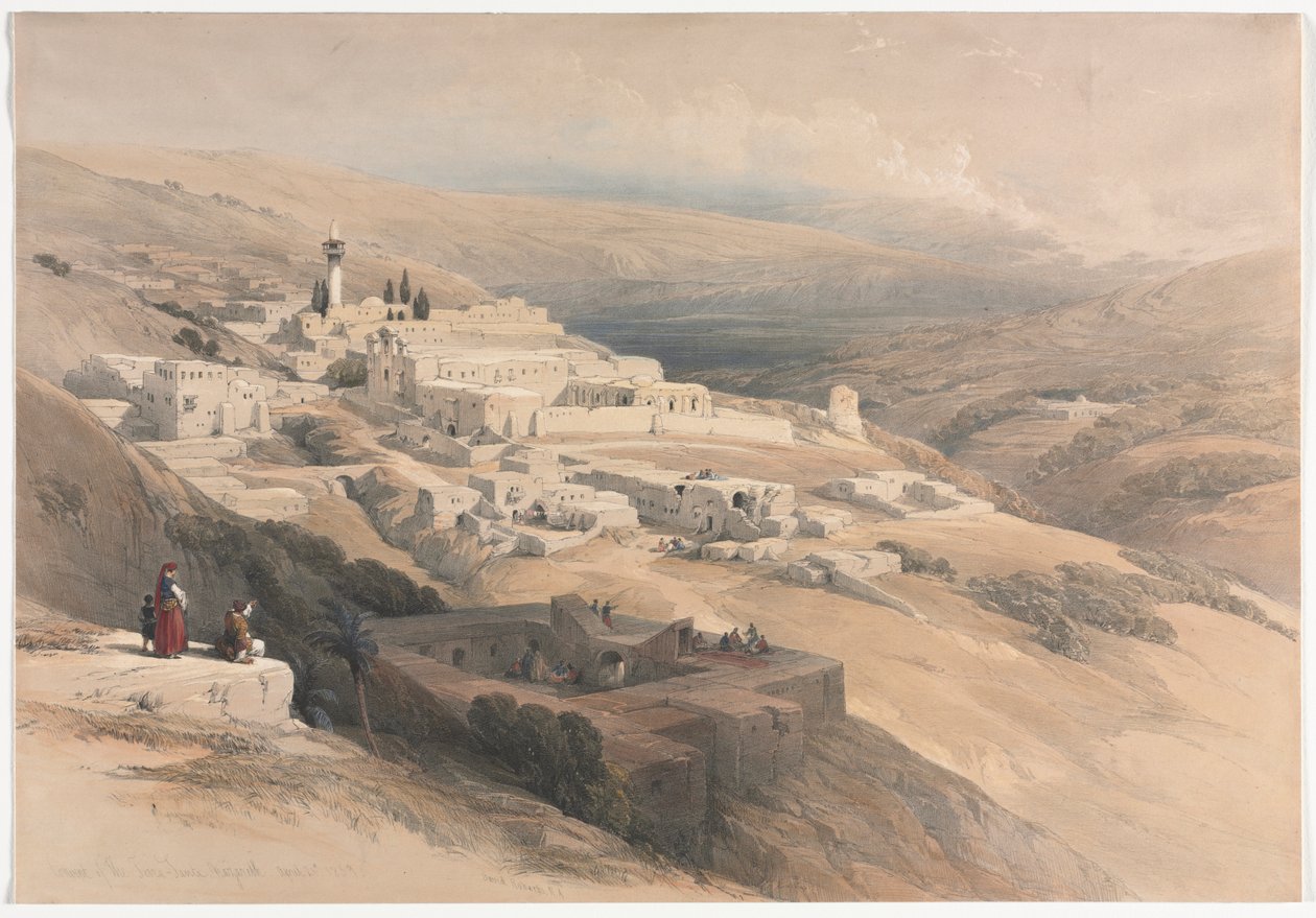 Klasztor Terra-Santa, Nazaret, 1839. autorstwa David Roberts