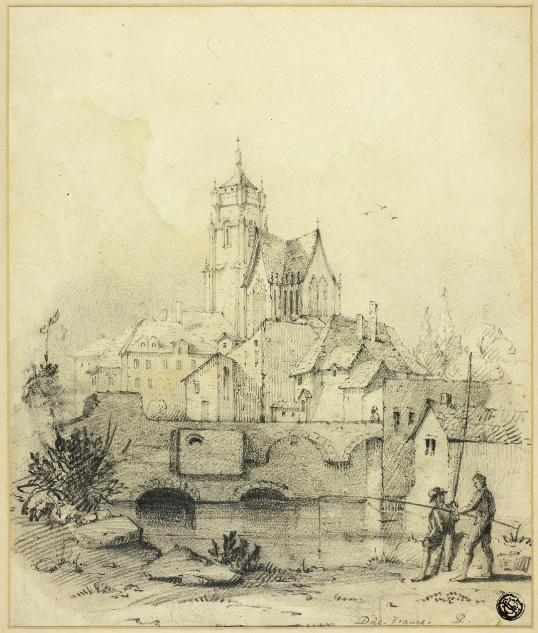 Dole, Francja autorstwa David Roberts