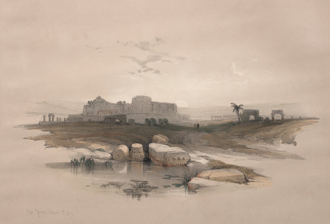 Eleutheropolis lub współczesny Beit-Jibrin autorstwa David Roberts