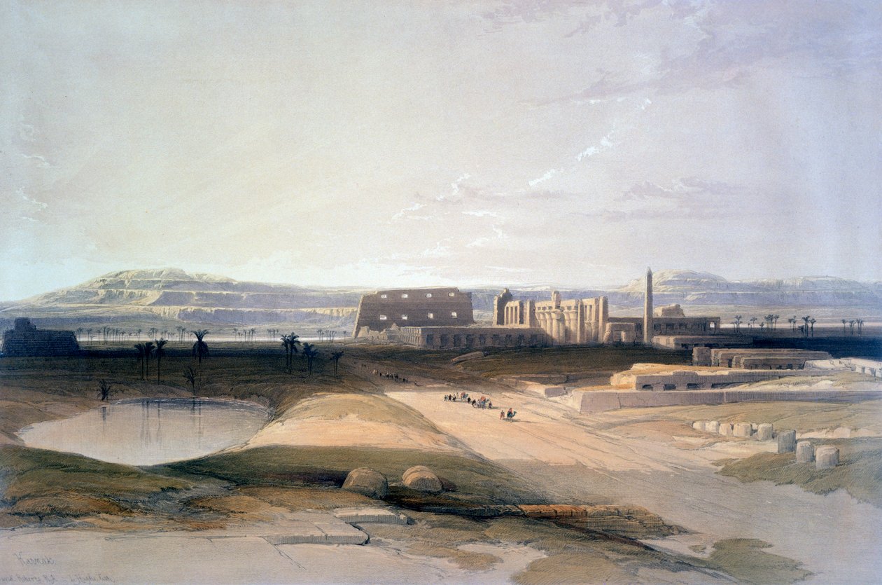 Karnac, 19th century autorstwa David Roberts