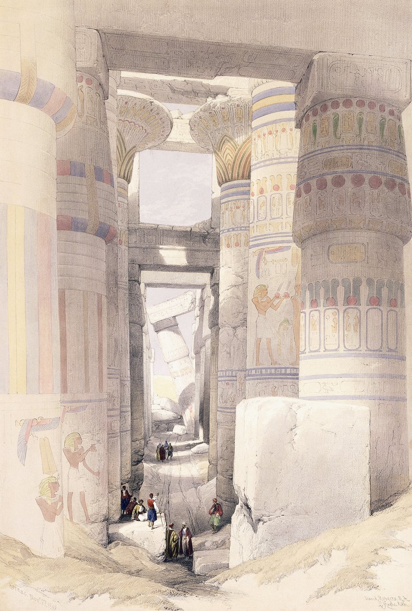 Karnac, 27 listopada 1838, 1842-1849 autorstwa David Roberts