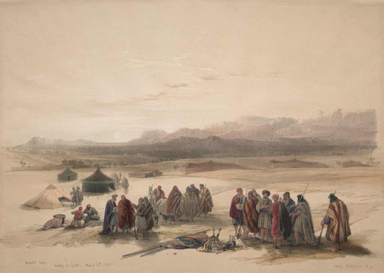 Mont Ser Wadi El Shar autorstwa David Roberts