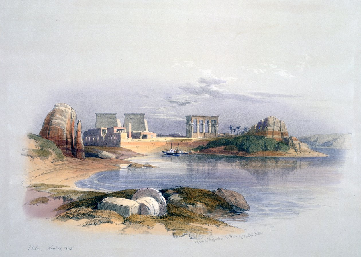 Philae, 1838 autorstwa David Roberts