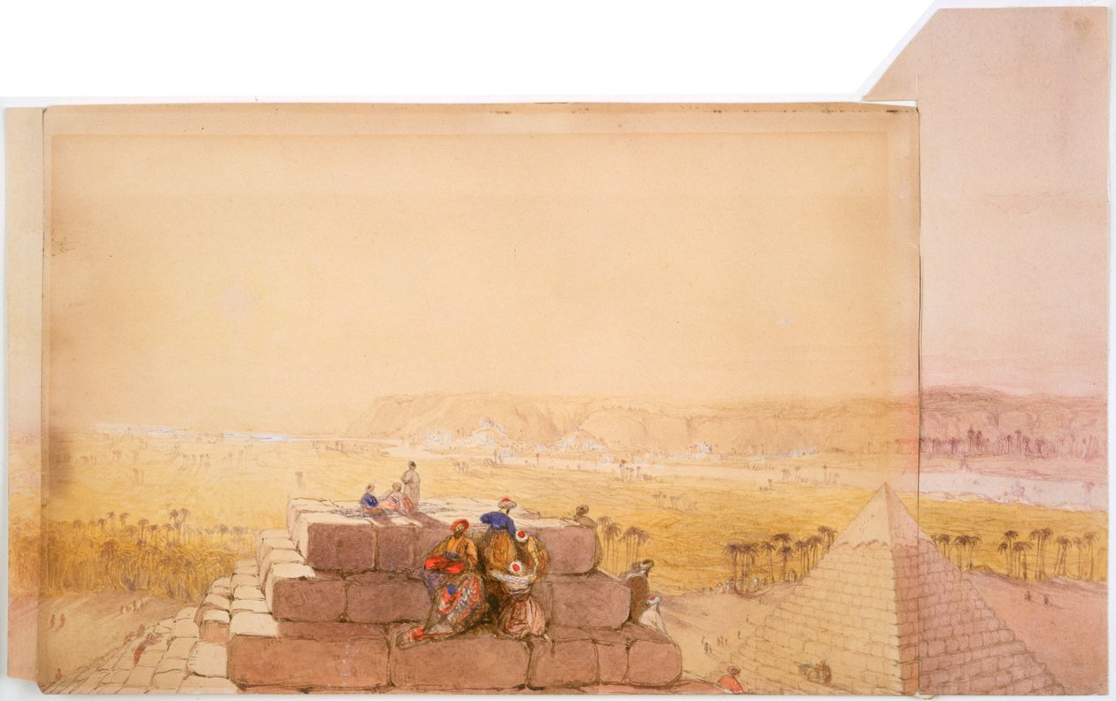 Piramidy, XIX w. autorstwa David Roberts