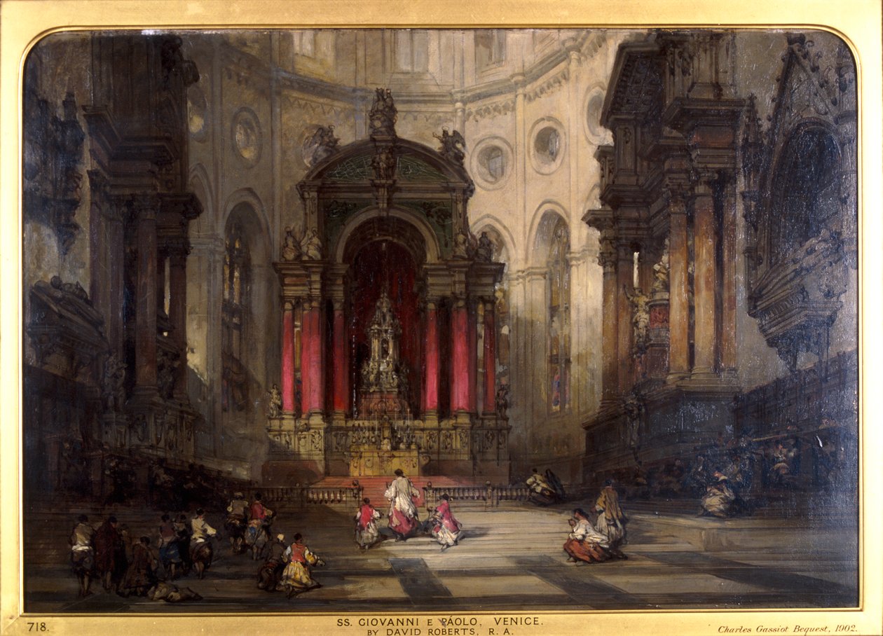SS Giovanni e Paolo, Wenecja autorstwa David Roberts
