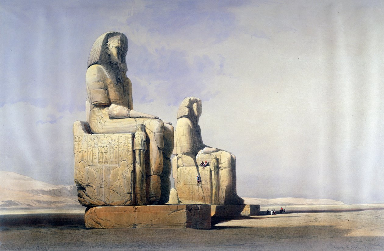 Teby, 4 grudnia 1838, XIX w. autorstwa David Roberts