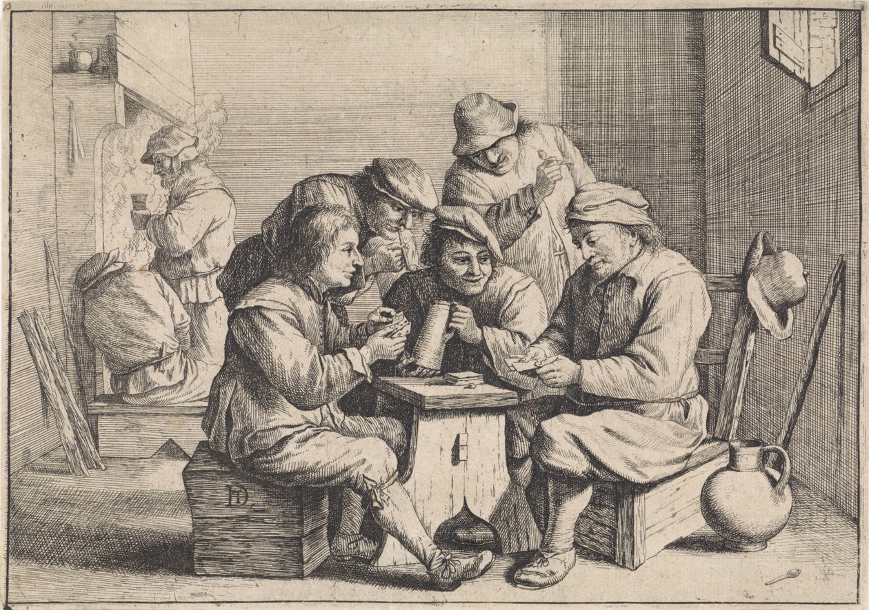 gracze w karty autorstwa David Teniers (II)