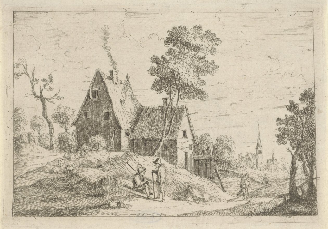 Krajobraz z domem autorstwa David Teniers (II)