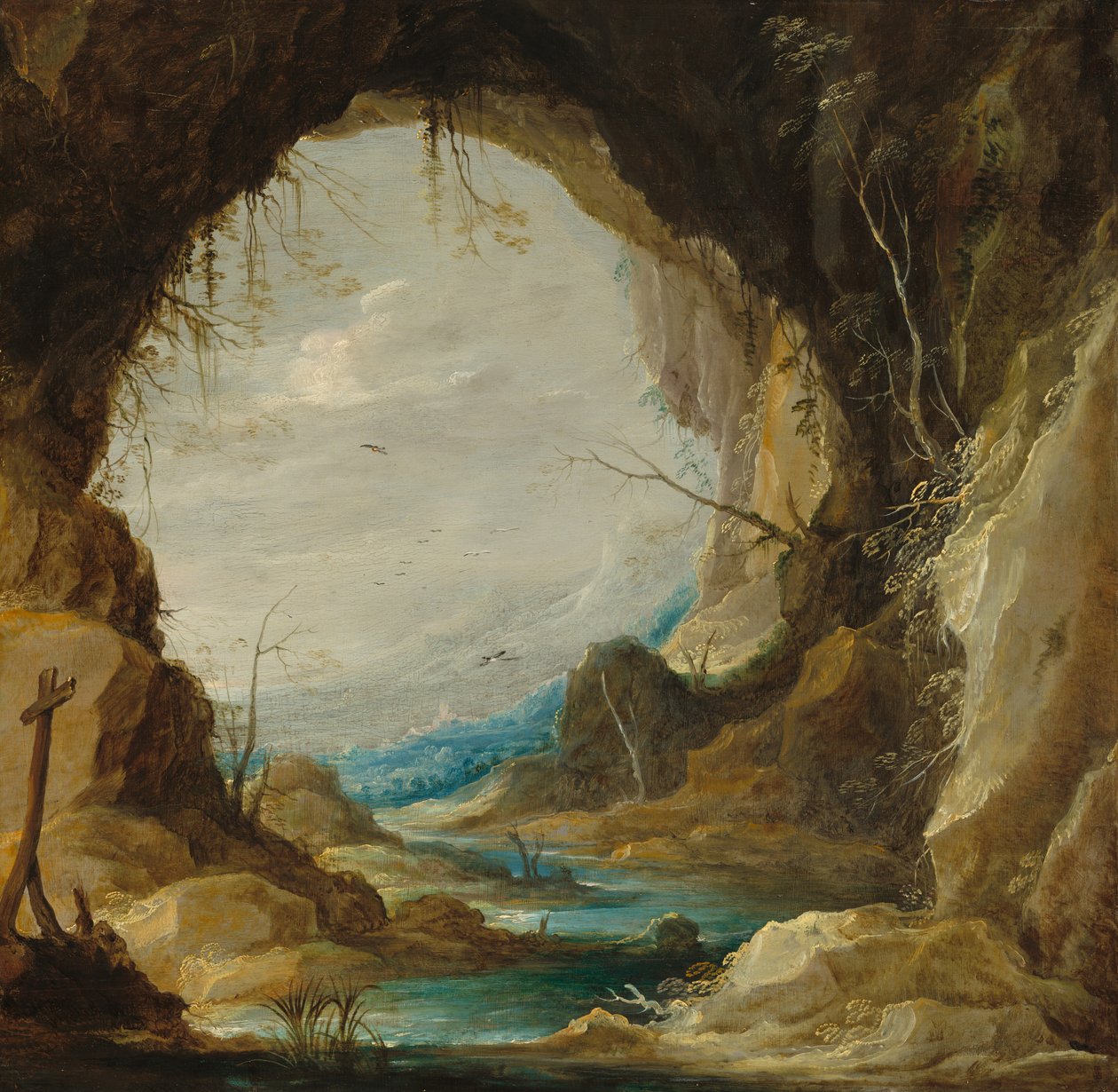 Widok z groty, początek lat 30. XVII wieku. autorstwa David Teniers II