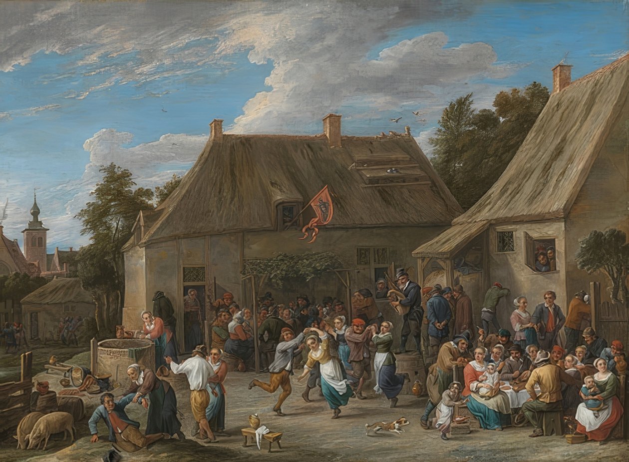 Targi rolników. Około 1665 autorstwa David Teniers the Elder