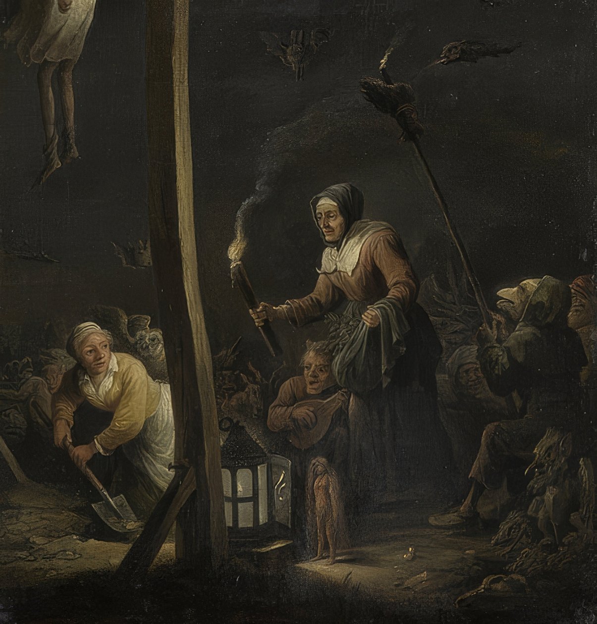 Scena z czarownicą autorstwa David Teniers the Elder