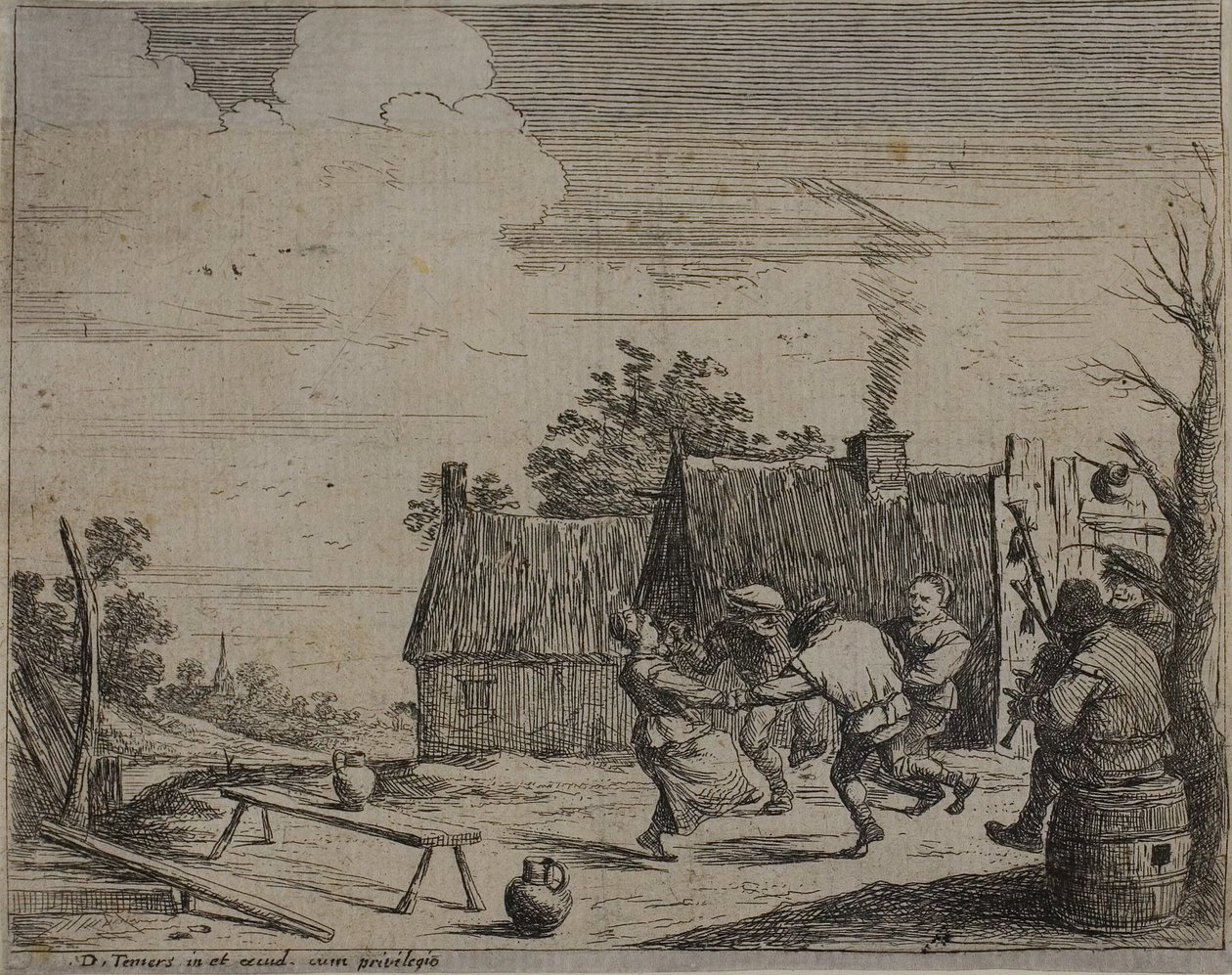 Taniec w kręgu autorstwa David Teniers the Younger