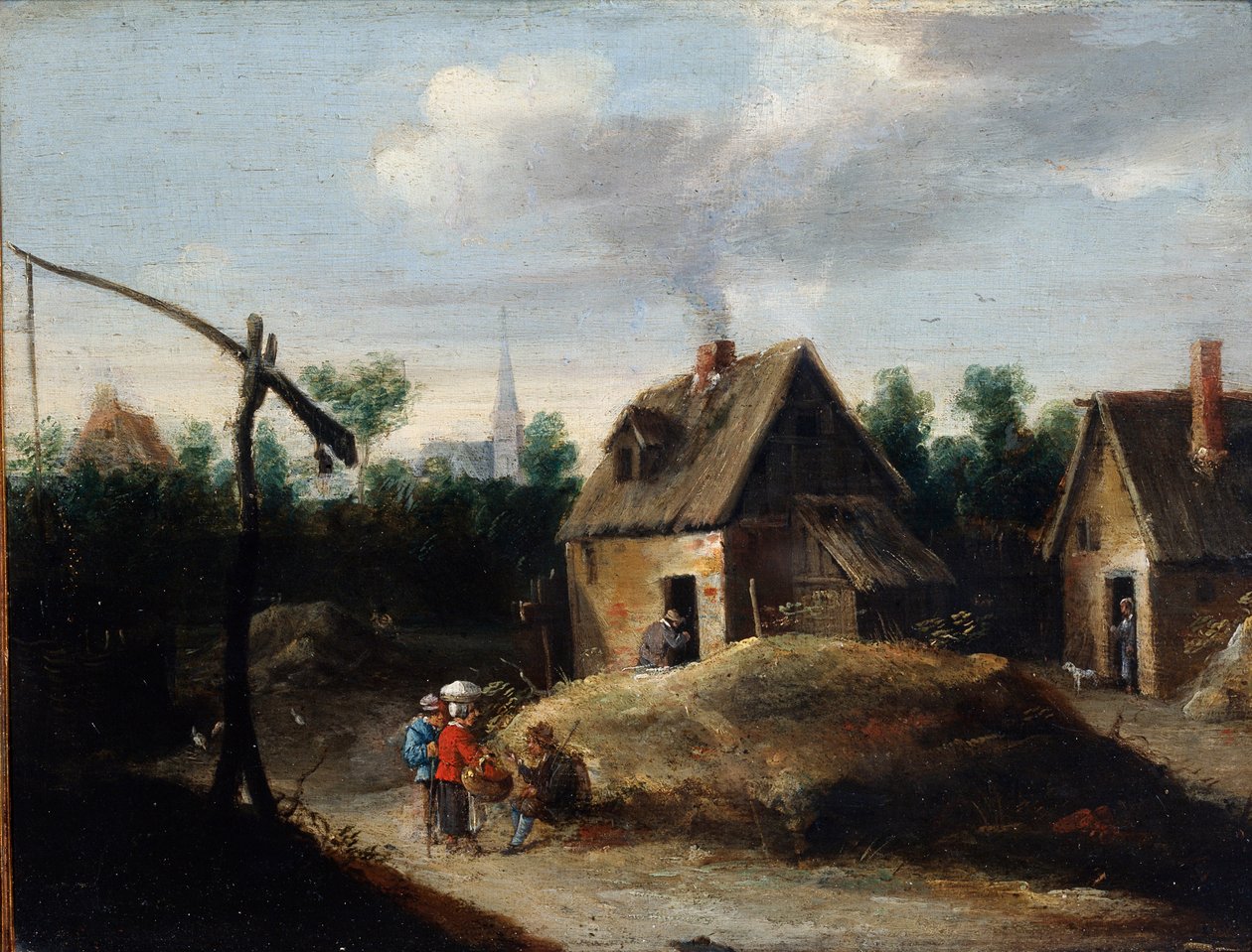 Krajobraz wiejski, XVII w. autorstwa David Teniers the Younger