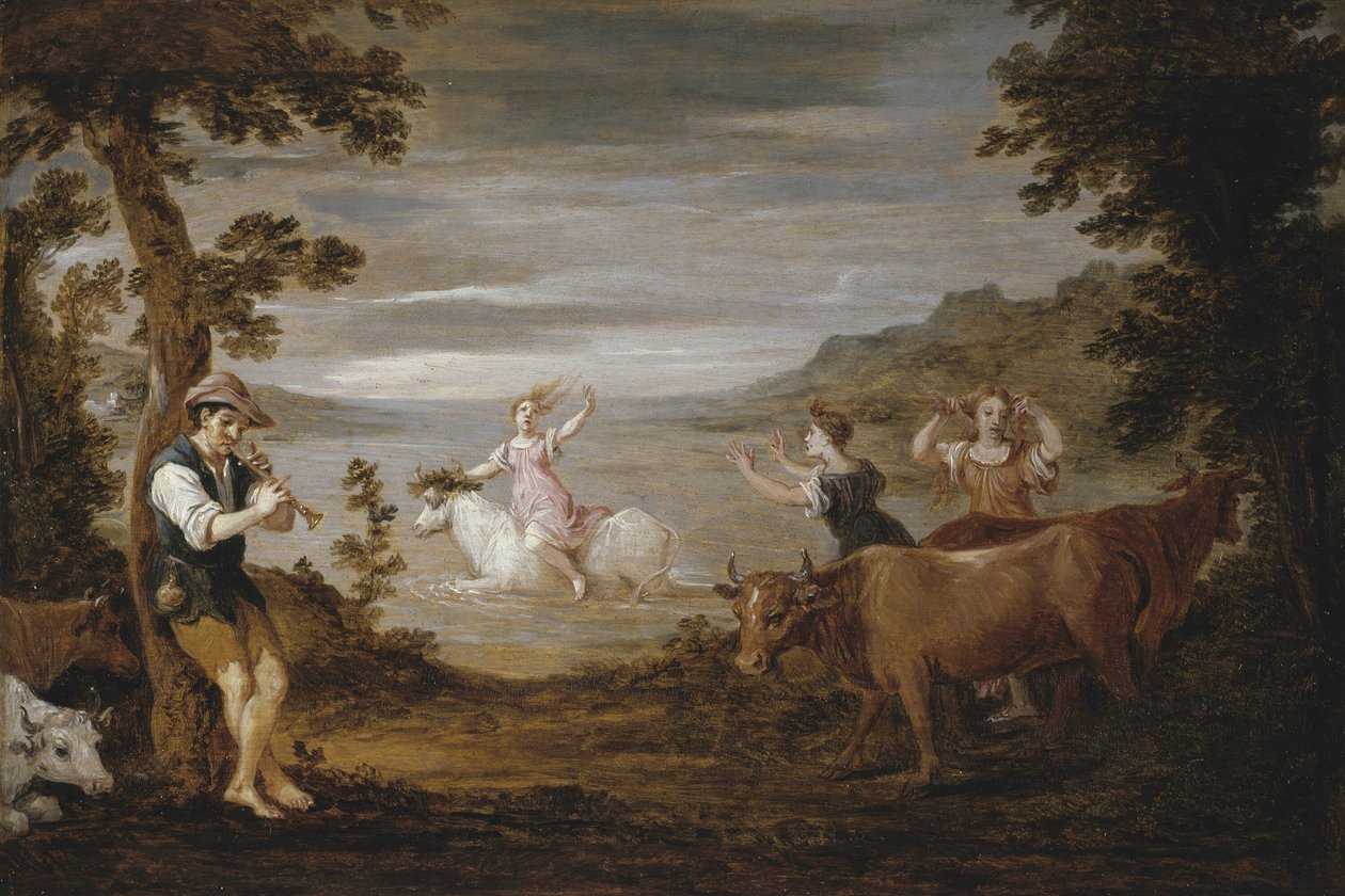 Gwałt na Europie autorstwa David Teniers the Younger