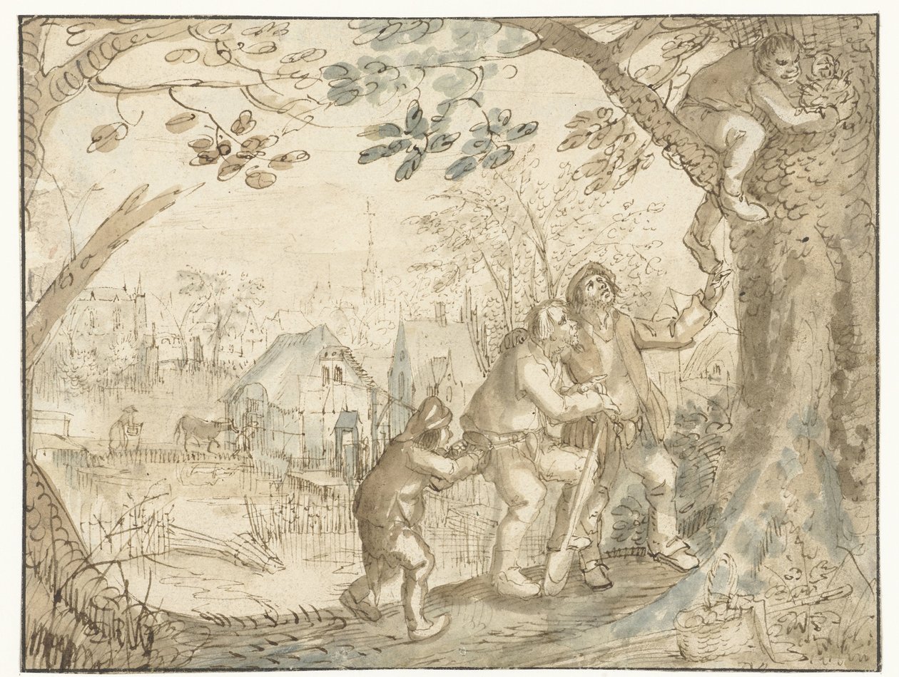 Ptak-Nester De nestuithaler autorstwa David Vinckboons (I)