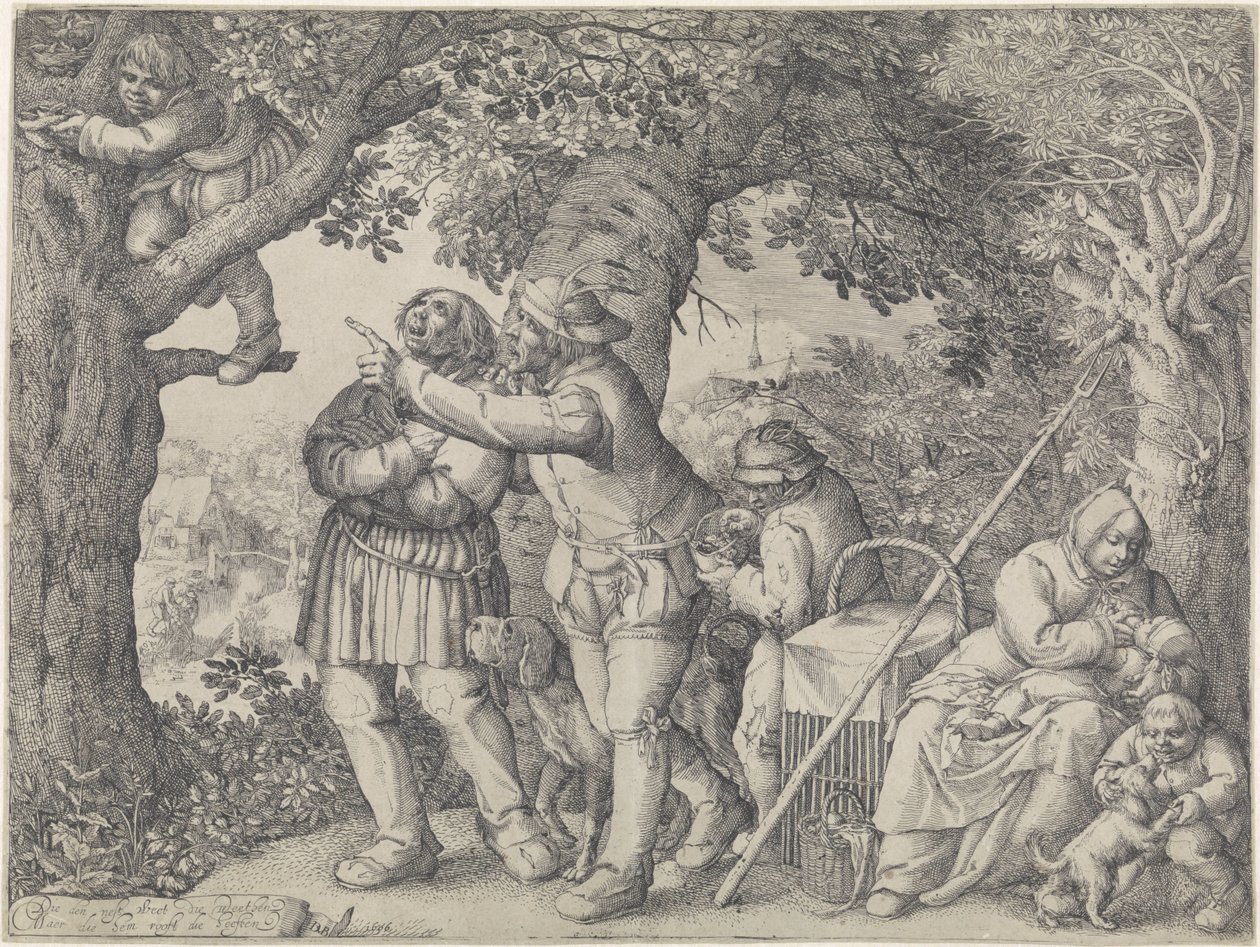 Ptak-Nester Nestuithaler autorstwa David Vinckboons (I)