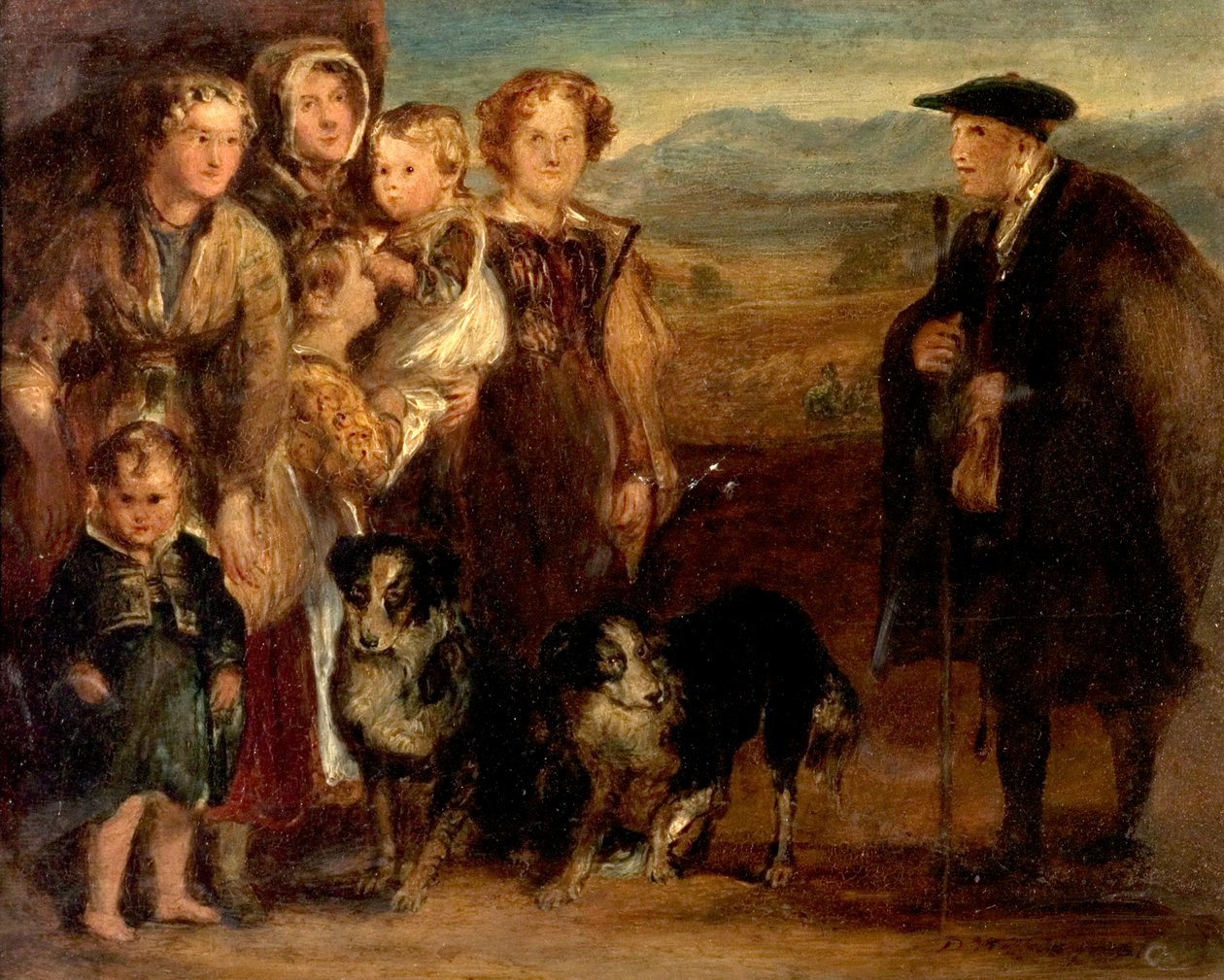 Rodzina góralska, 1823 autorstwa David Wilkie