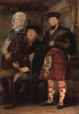 Wyżynne wnętrze z dudziarzem autorstwa David Wilkie