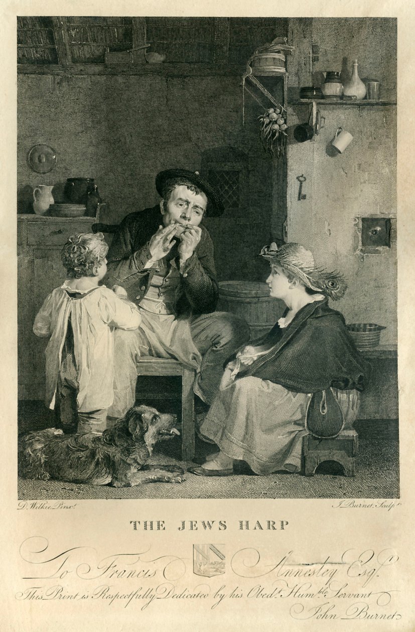 Harfa Żyda, litografia L autorstwa David Wilkie