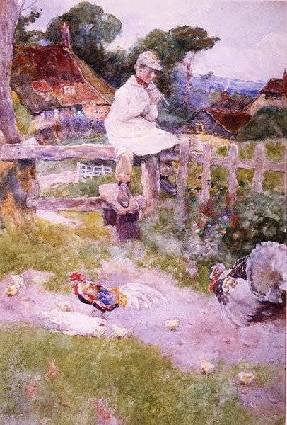 Chłopiec farmera autorstwa David Woodlock