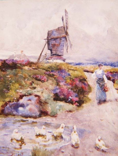 Mill on the Common, Houghton, Huntingdonshire autorstwa David Woodlock