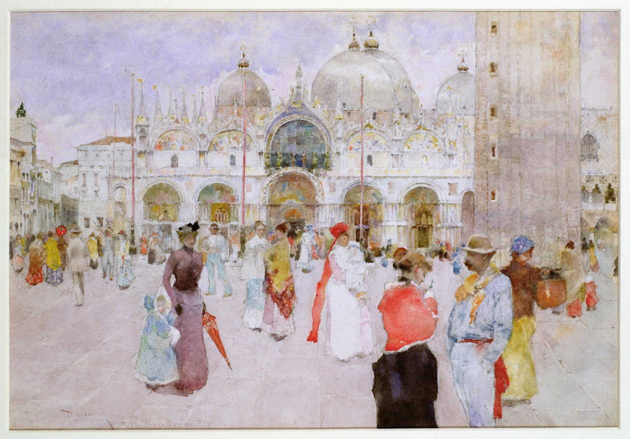 Piazza di San Marco, Wenecja autorstwa David Woodlock