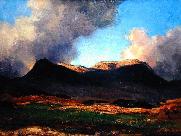 Ben Dearg (olej na płótnie) autorstwa David Young Cameron