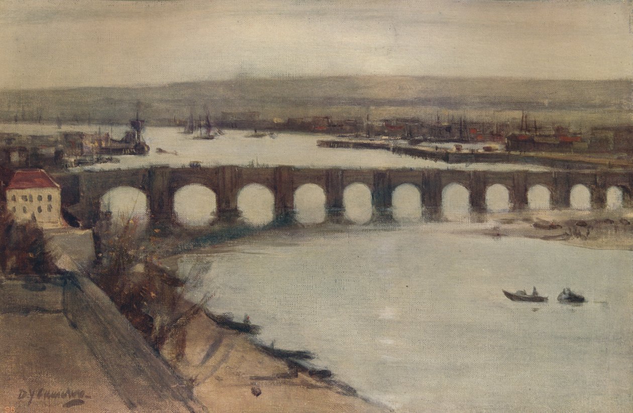 Most Berwick, c1912, c1915 autorstwa David Young Cameron