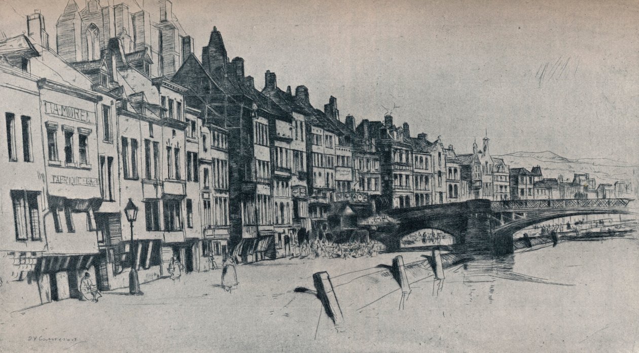 Dinant, 1907 autorstwa David Young Cameron