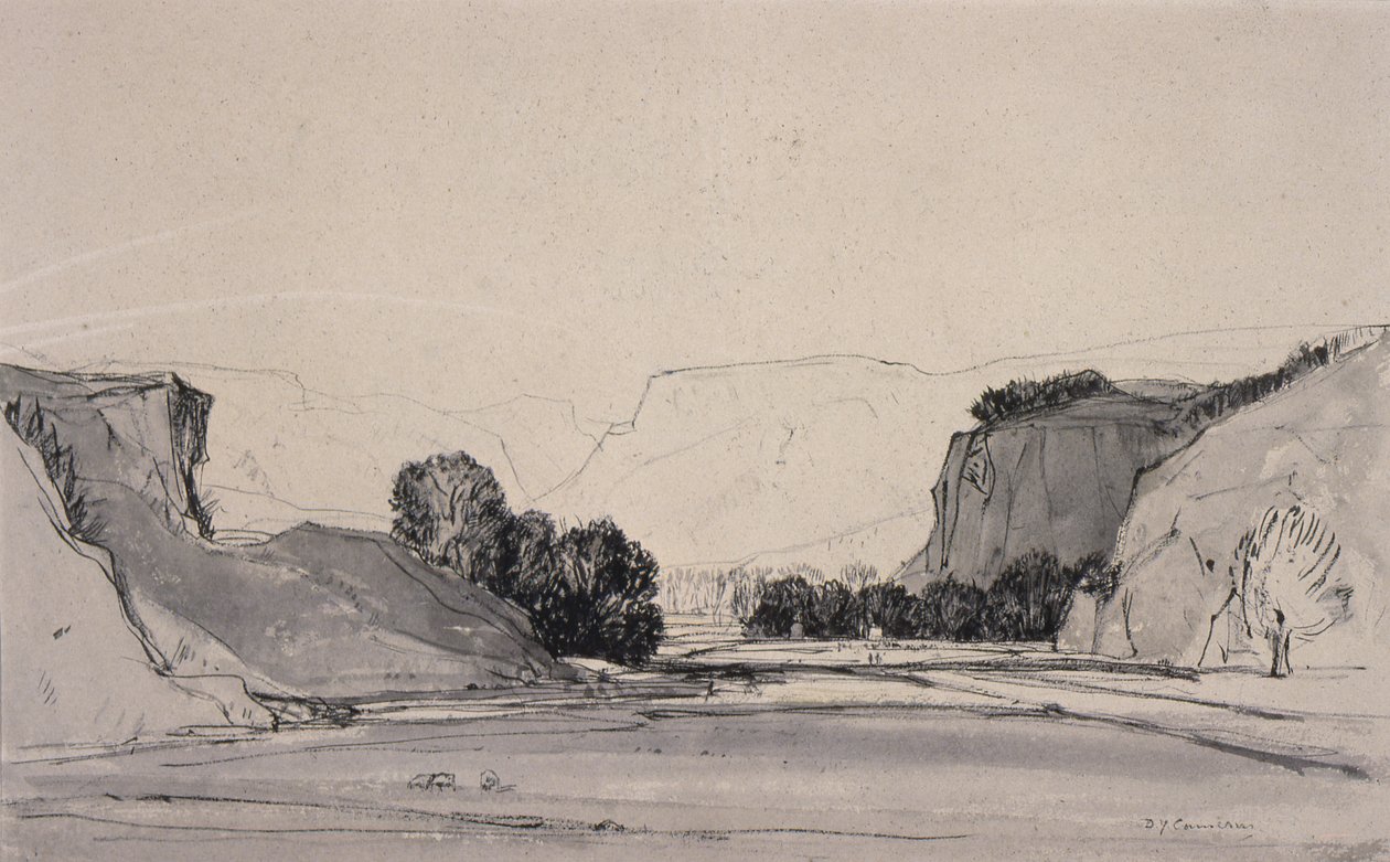Dolina, 1914 (wc na papierze) autorstwa David Young Cameron