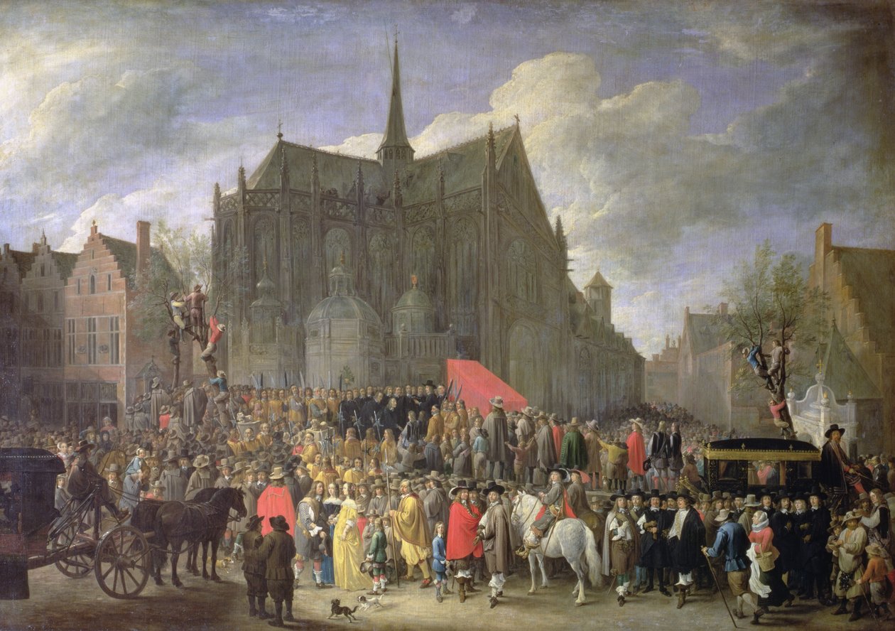 Strzelanie do ptaków, 1652 autorstwa David Teniers the Younger