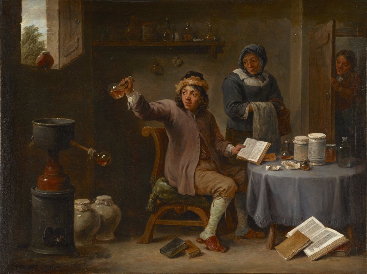 Wizyta lekarza autorstwa David Teniers the Younger