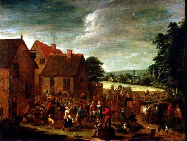 Uroczystości na wsi autorstwa David Teniers the Younger