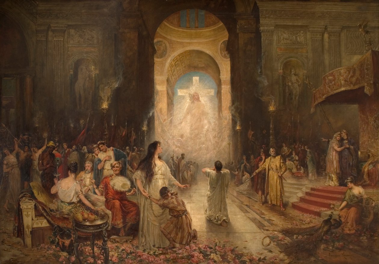 Znak Krzyża, 1897 autorstwa Davidson Knowles
