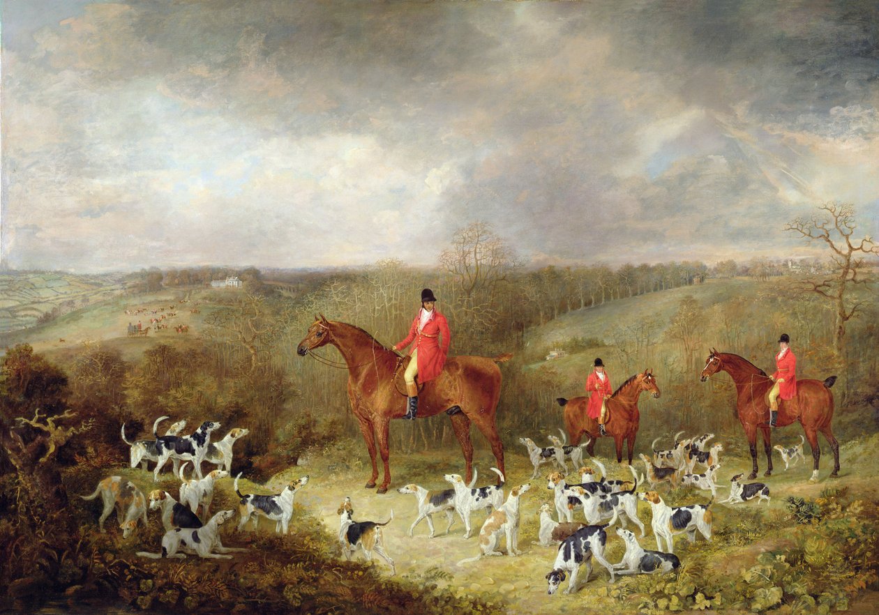 Lord Glamis i jego Staghounds, 1823 autorstwa Dean Wolstenholme