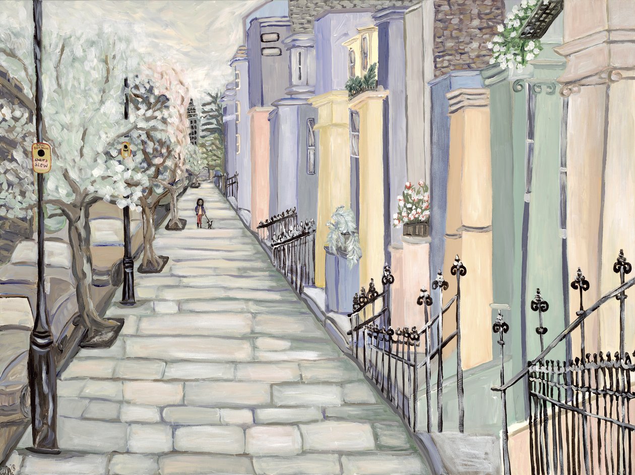 Kensington, 2017 (akryl na płótnie) autorstwa Deborah Eve Alastra