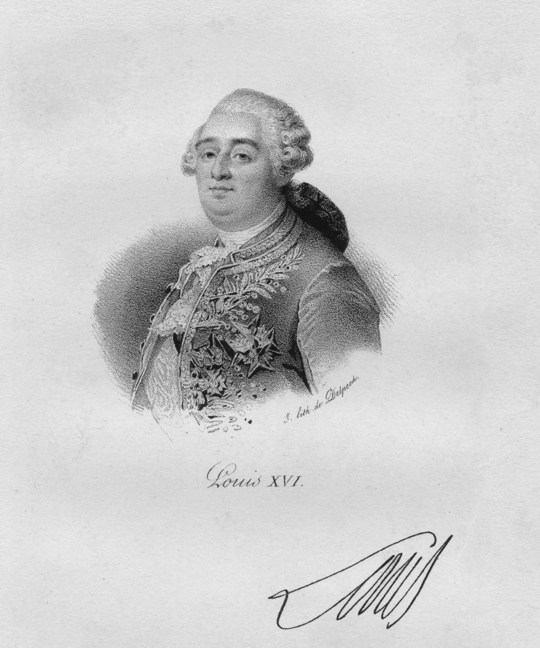 Ludwik XVI, ok. 1820-1840. autorstwa Delpech