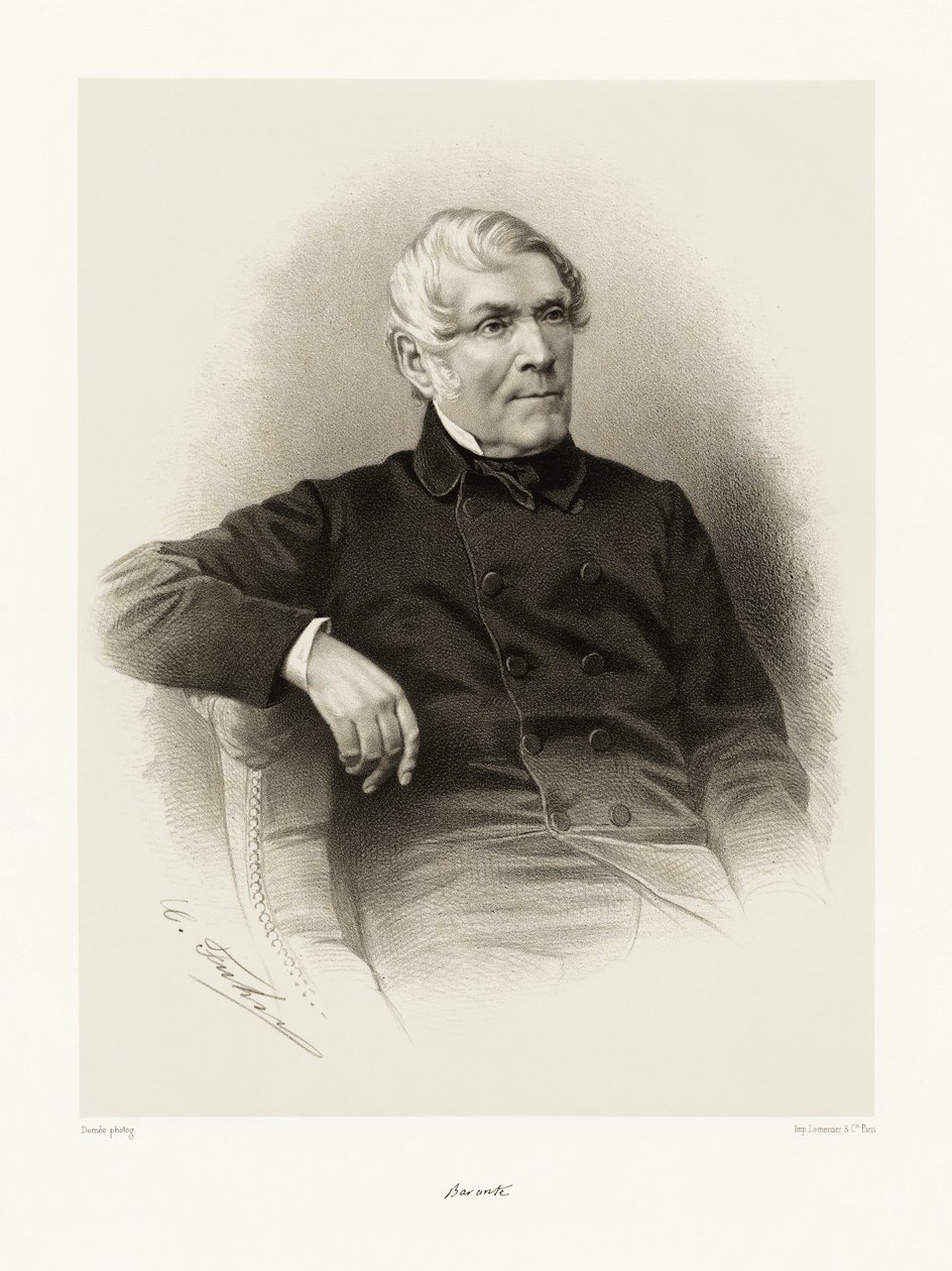 Amable Guillaume Prosper Brugière, Baron de Barante, 1865-66 autorstwa Demee