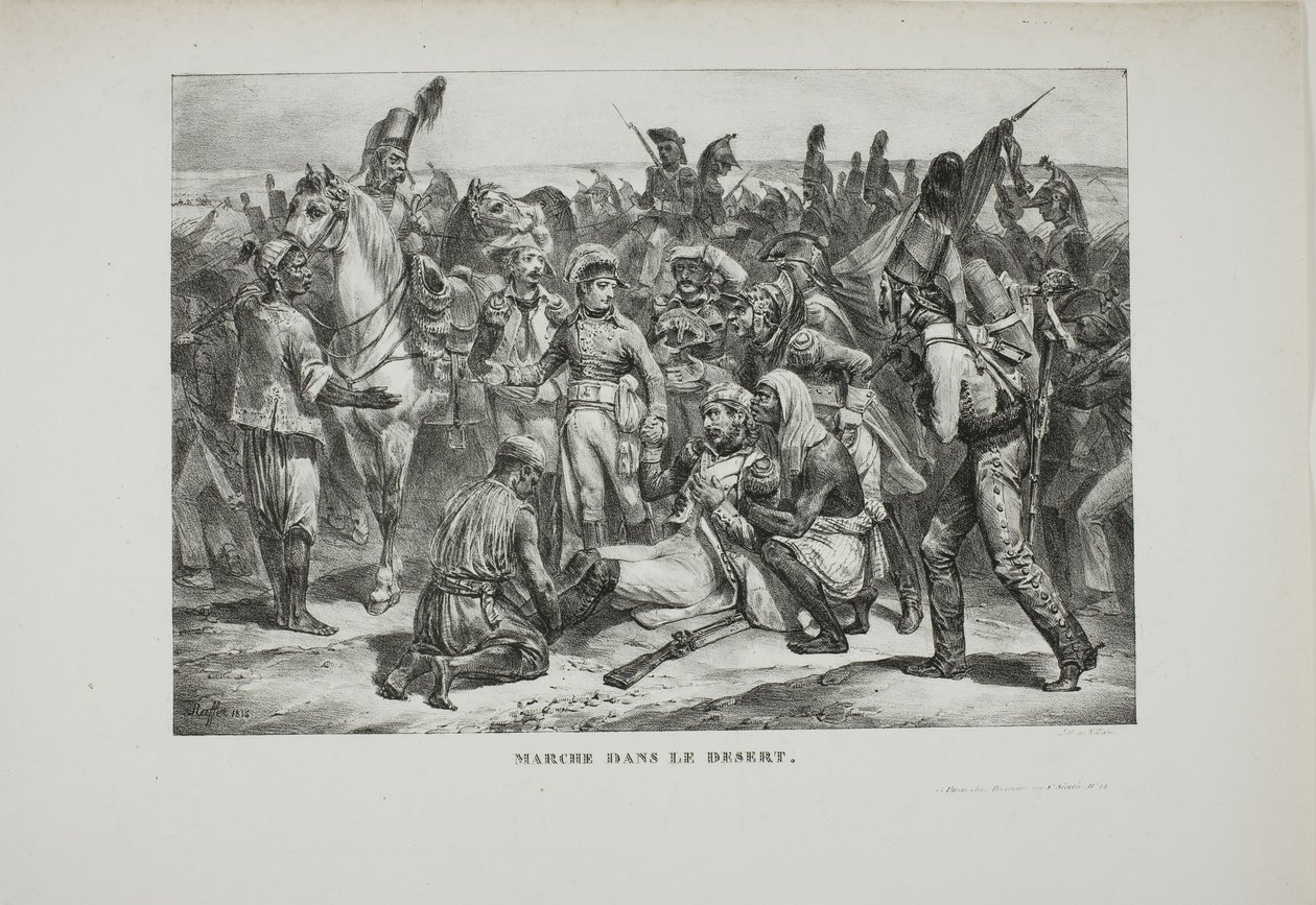 Pustynny Marsz autorstwa Denis Auguste Marie Raffet