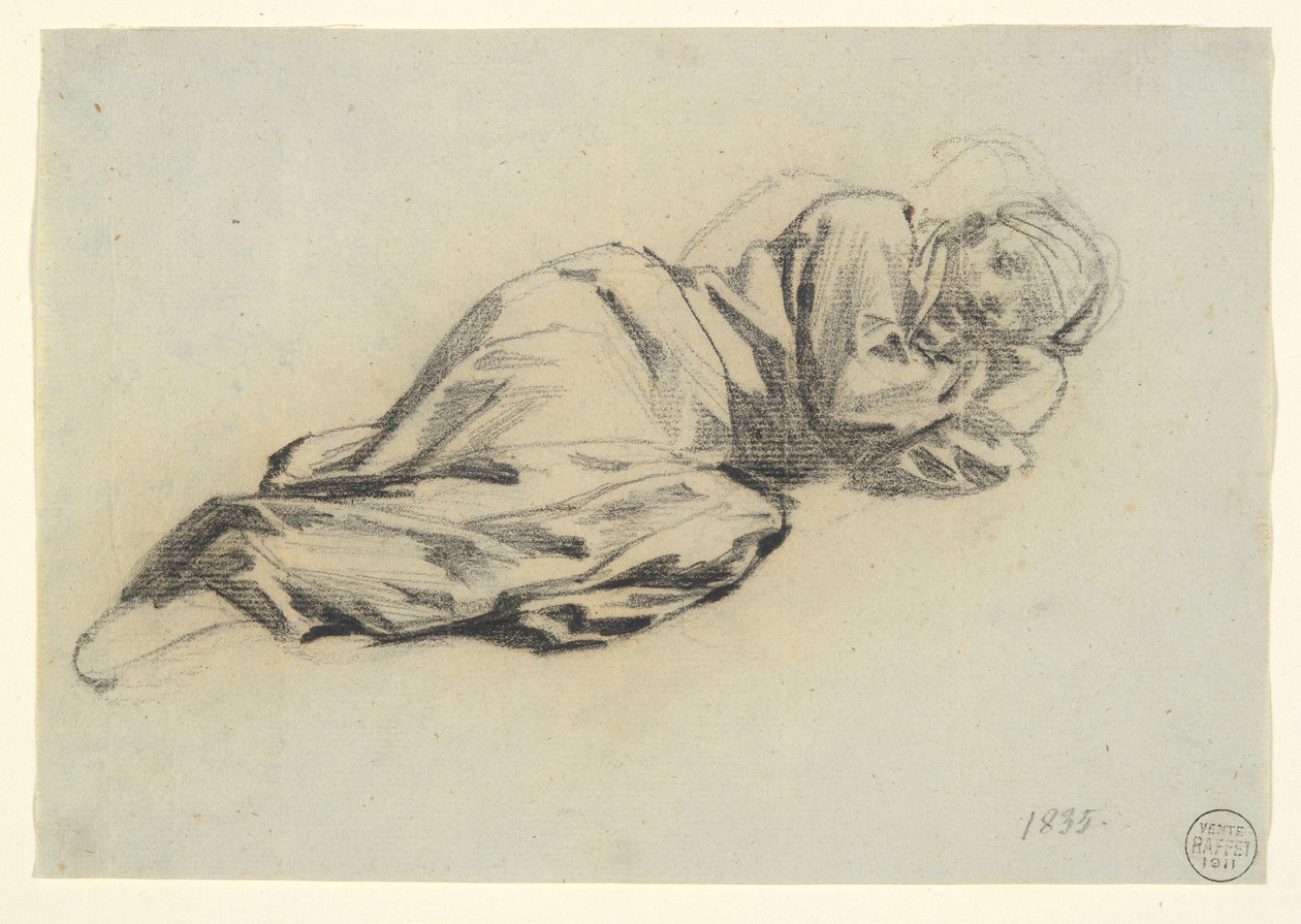 Leżąca figura autorstwa Denis Auguste Marie Raffet