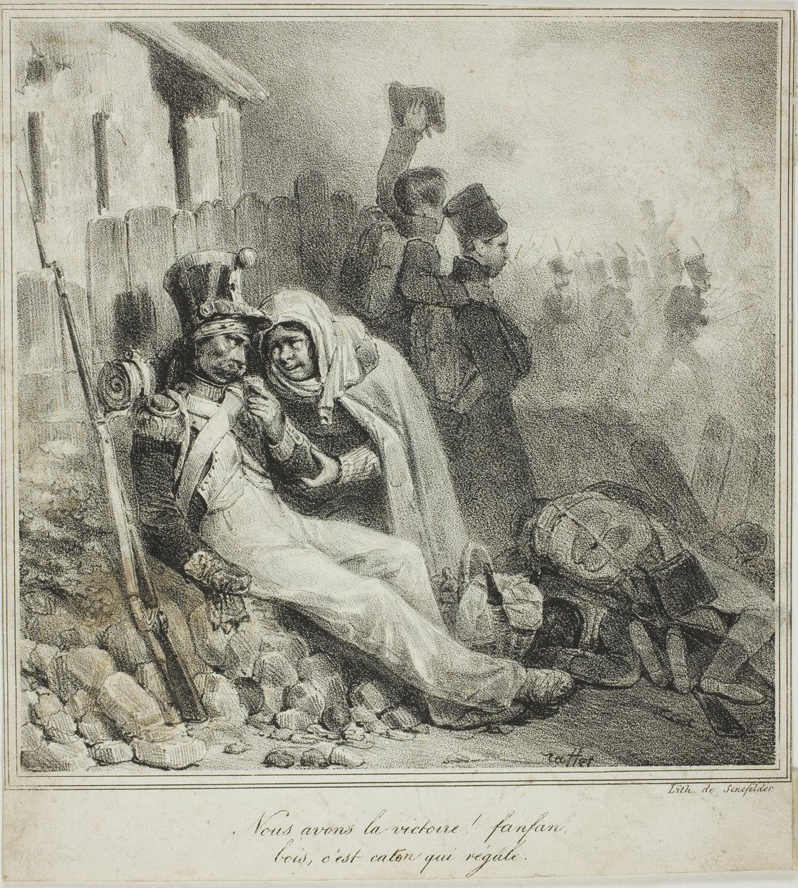 Wygraliśmy! autorstwa Denis Auguste Marie Raffet