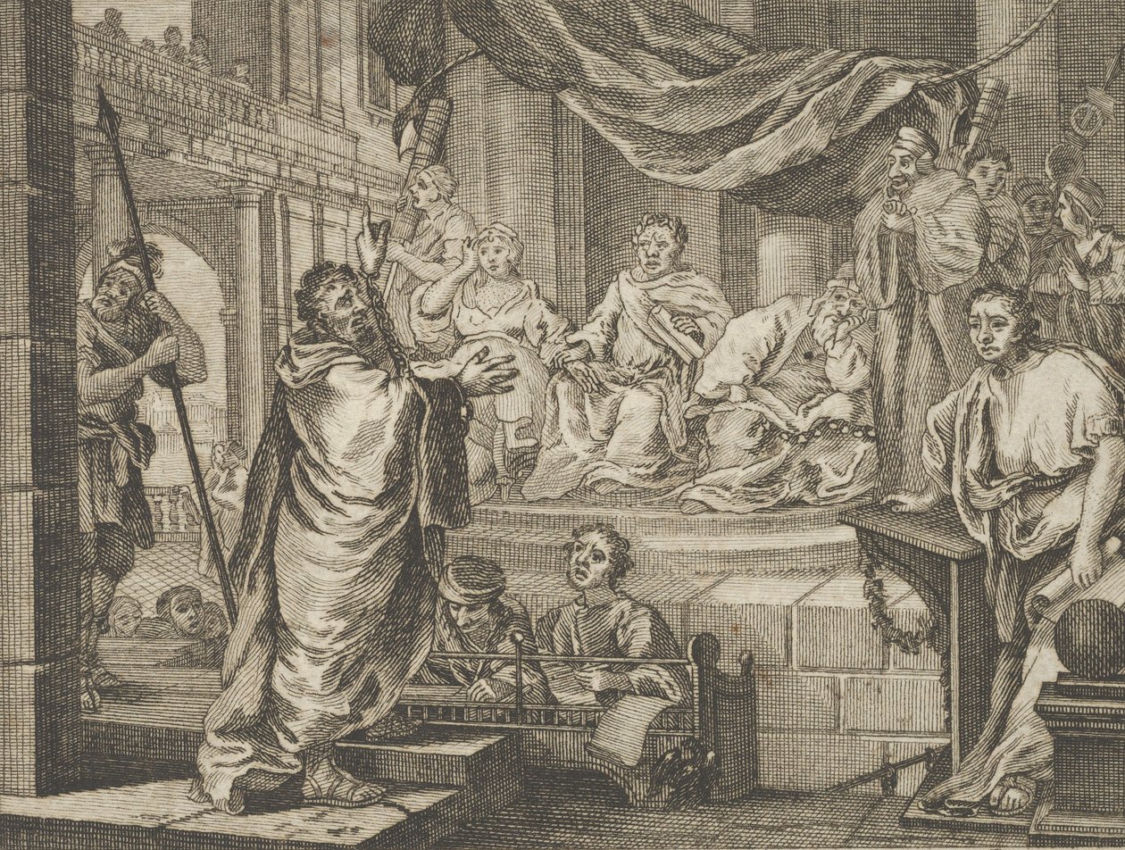 Paweł przed Feliksem, ca. 1800. autorstwa Dent